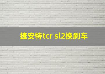 捷安特tcr sl2换刹车